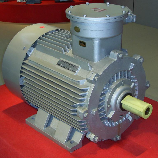 YBE3-160M-6防爆电机45°角实拍